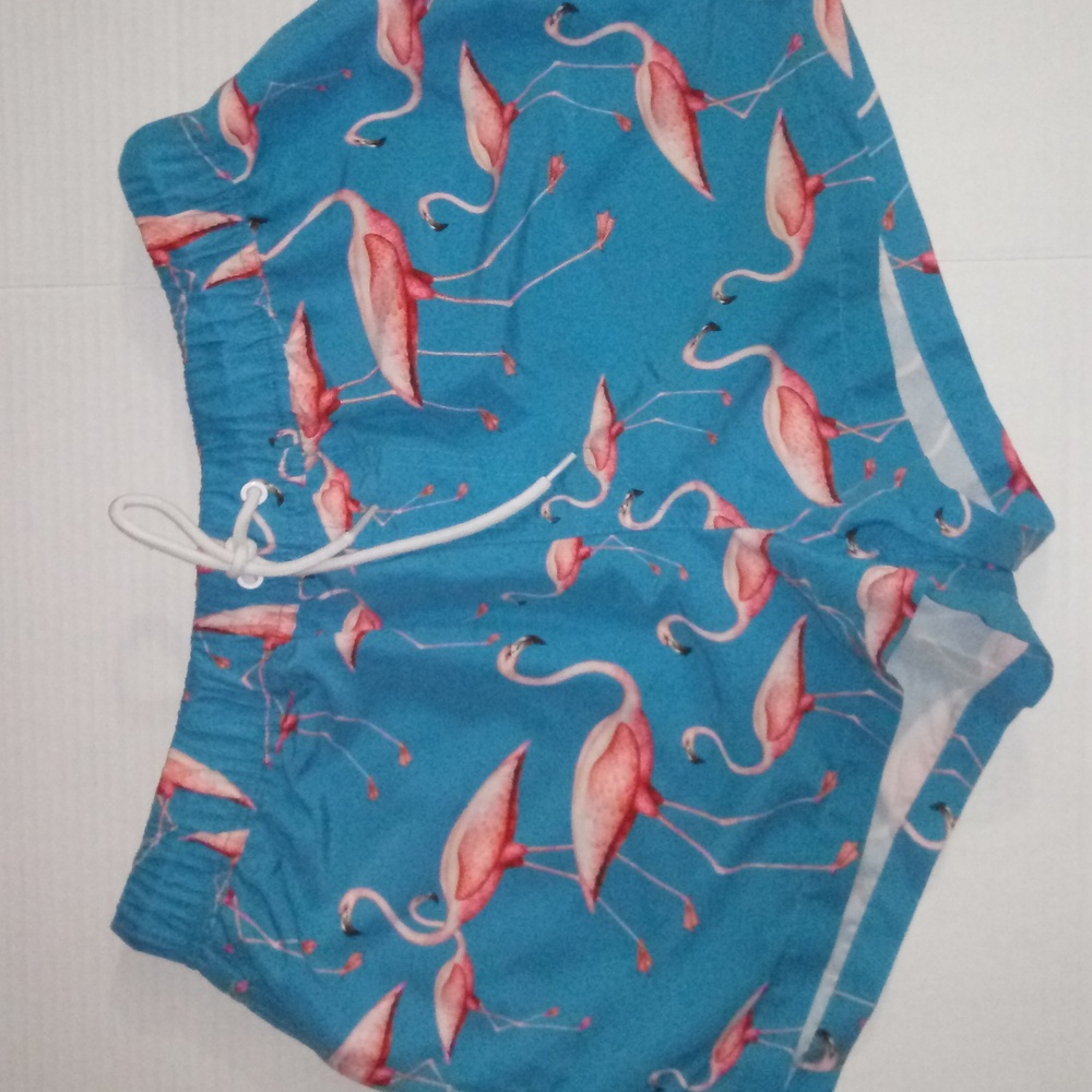 ASOS FLAMINGOS PRINT SWIM SHORT'S SIZE SMALL